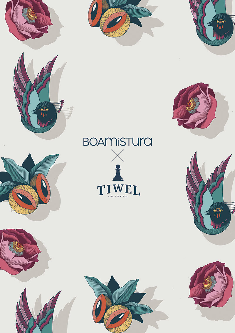 boa mistura tiwel moda ropa